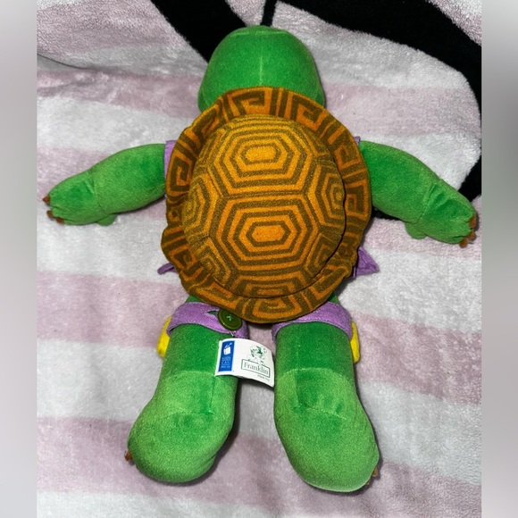 Franklin the turtle Nevlana stuffed animal with pouch - Picture 3 of 5